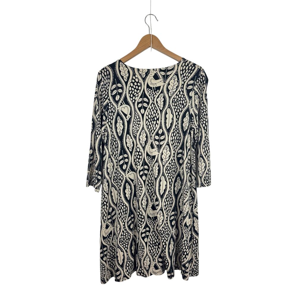 Gudrun Sjödén Bird & Leaf Print Swing Dress - Picture 7 of 7